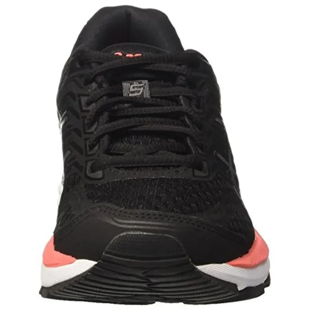 ASICS GT-2000 5 Womens Running Walking Shoes 8 Black/carbon/flash coral T757N
